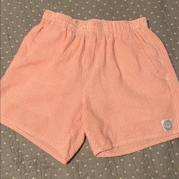 Guy Harvey pink seersucker swimming shorts - Picture 1 of 2